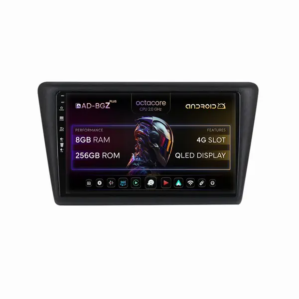 Navigatie Seat Toledo Skoda Rapid (2012-2019), Android, Z-Octacore 8GB RAM + 256GB ROM, 9 Inch - AD-BGZ9008+AD-BGRKIT026V2