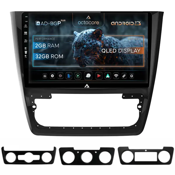 Navigatie Skoda Yeti, Android, P-Octacore 2GB RAM + 32GB ROM, 10.1 Inch - AD-BGP10002+AD-BGRKIT040