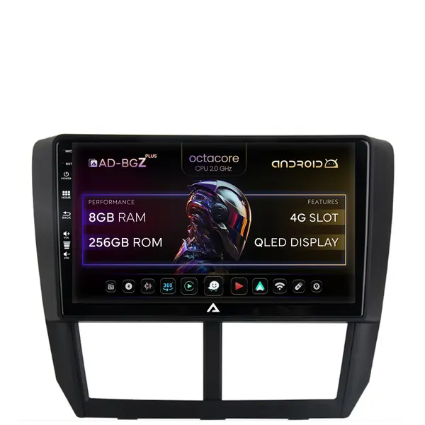 Navigatie Subaru Forester (2007-2013), Android, Z-Octacore 8GB RAM + 256GB ROM, 9 Inch - AD-BGZ9008+AD-BGRKIT333
