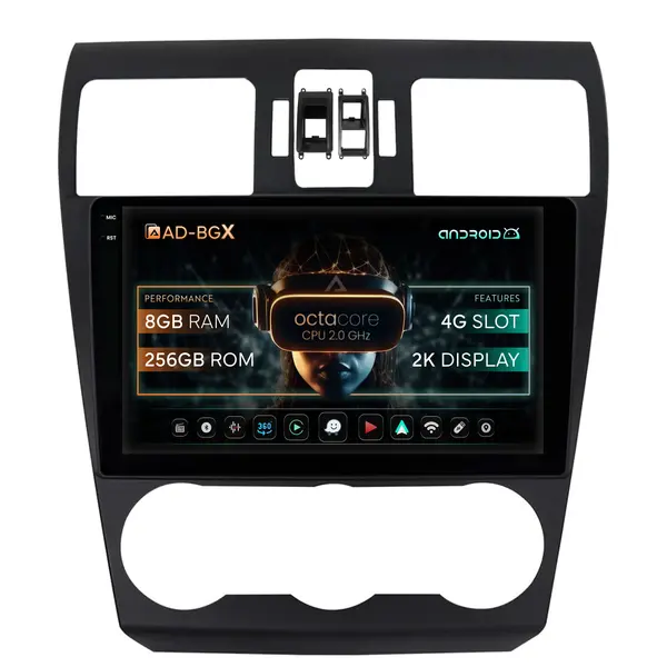 Navigatie Subaru Forester (2012-2018), Android, X-Octacore 8GB RAM + 256GB ROM, 9.5 Inch - AD-BGX9008+AD-BGRKIT334