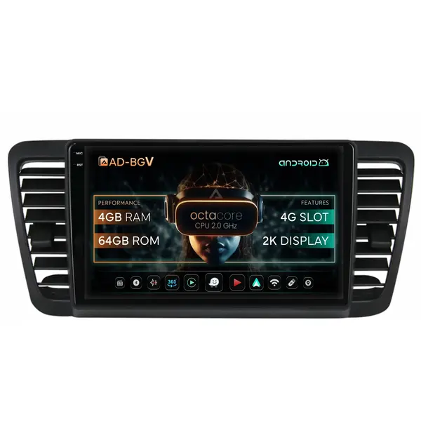 Navigatie Subaru Legacy (2004-2010), Android, V-Octacore 4GB RAM + 64GB ROM, 9.5 Inch - AD-BGV9004+AD-BGRKIT338