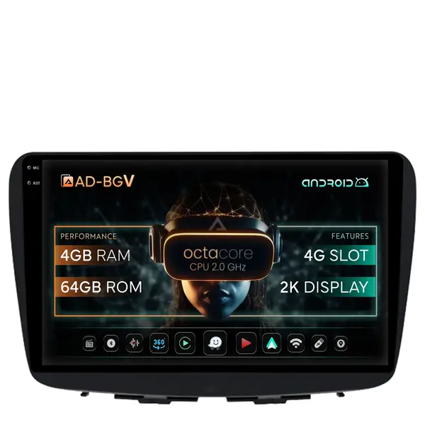 Navigatie Suzuki Baleno, Android, V-Octacore 4GB RAM + 64GB ROM, 9.5 Inch - AD-BGV9004+AD-BGRKIT310