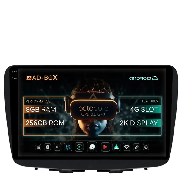 Navigatie Suzuki Baleno, Android, X-Octacore 8GB RAM + 256GB ROM, 9.5 Inch - AD-BGX9008+AD-BGRKIT310
