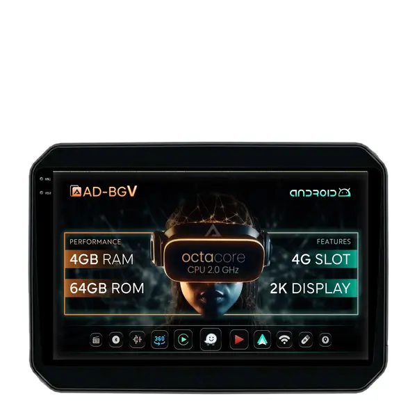 Navigatie Suzuki Ignis (2016+), Android, V-Octacore 4GB RAM + 64GB ROM, 9.5 Inch - AD-BGV9004+AD-BGRKIT308