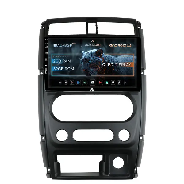 Navigatie Suzuki Jimny (2005+), Android, P-Octacore 2GB RAM + 32GB ROM, 9 Inch - AD-BGP9002+AD-BGRKIT315