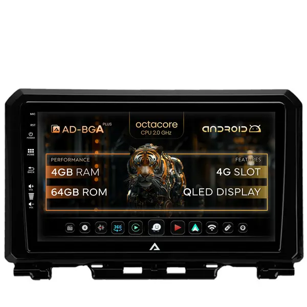 Navigatie Suzuki Jimny (2018-2022), Android, A-Octacore 4GB RAM + 64GB ROM, 9 Inch - AD-BGA9004+AD-BGRKIT312