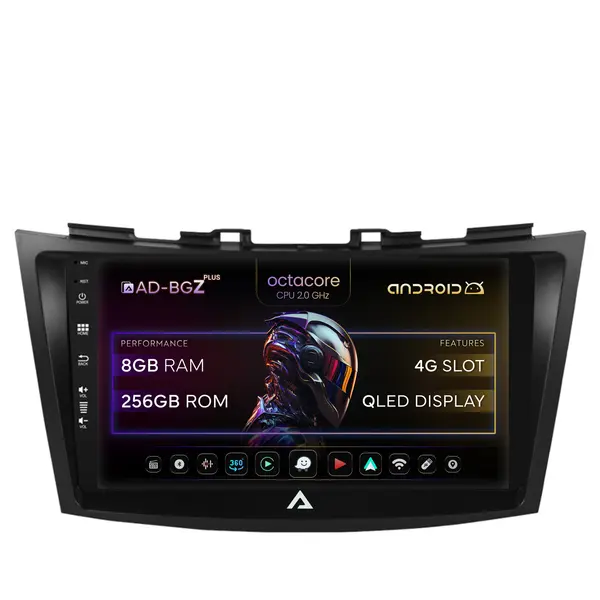 Navigatie Suzuki Swift (2011-2017), Android, Z-Octacore AC8257 4GB RAM + 64GB ROM, 9 Inch - AD-BGZ9008+AD-BGRKIT304