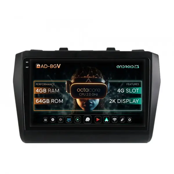 Navigatie Suzuki Swift (2017+), Android, V-Octacore 4GB RAM + 64GB ROM, 9.5 Inch - AD-BGV9004+AD-BGRKIT085