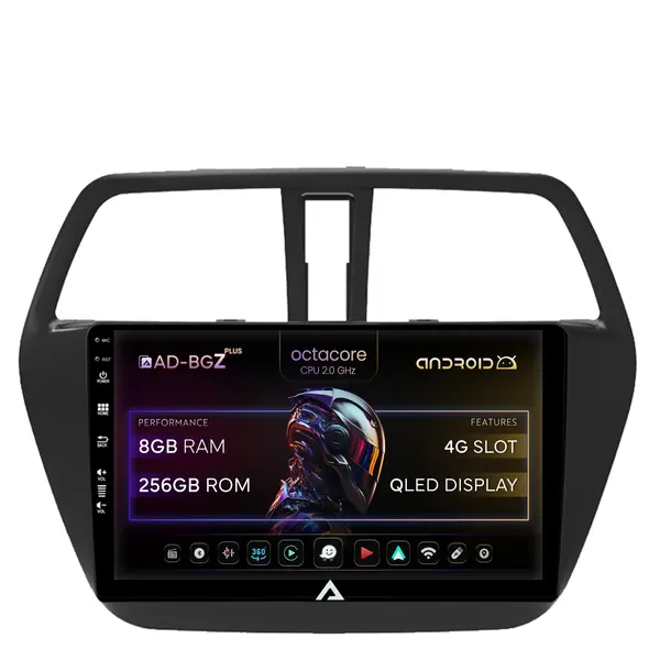 Navigatie Suzuki SX4 S-Cross (2014-2020), Android, Z-Octacore 8GB RAM + 256GB ROM, 9 Inch - AD-BGZ9008+AD-BGRKIT305
