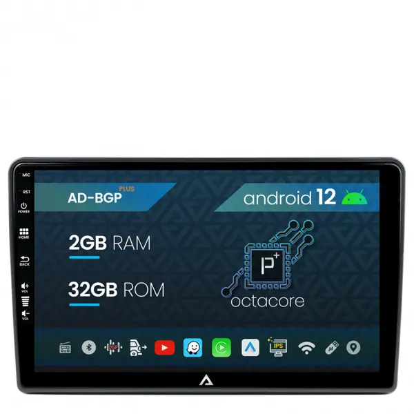 Navigatie Toyota Auris (2006-2012), P-Octacore 2GB RAM + 32GB ROM, 9 Inch - AD-BGP9002+AD-BGRKIT091V2