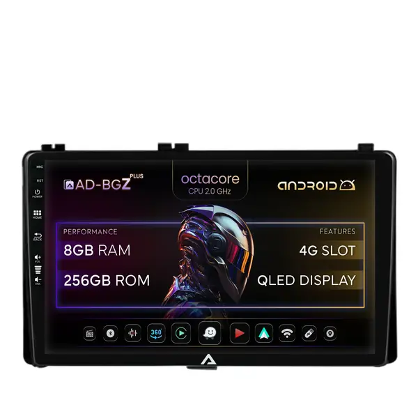 Navigatie Toyota Auris Corolla (2016-2018), Android, Z-Octacore 8GB RAM + 256GB ROM, 9 Inch - AD-BGZ9008+AD-BGRKIT089AV2