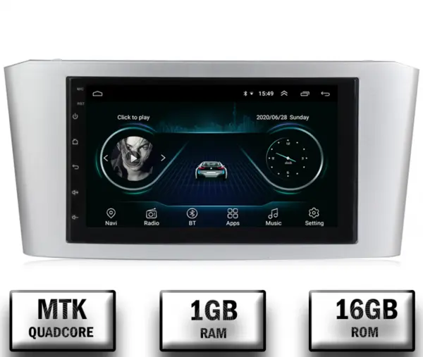 Navigatie Toyota Avensis (2004-2008), Android 10, P-Quadcore 1GB RAM + 16GB ROM, 7 INCH - AD-BGP1001+AD-BGRTO1252DIN