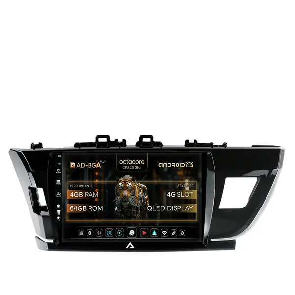 Navigatie Toyota Corolla (2012-2016), Android, A-Octacore 4GB RAM + 64GB ROM, 10.1 Inch - AD-BGA10004+AD-BGRKIT076