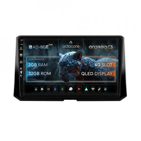 Navigatie Toyota Corolla (2019-2023), Android, E-Octacore 2GB RAM + 32GB ROM, 10.1 Inch - AD-BGE10002+AD-BGRKIT059