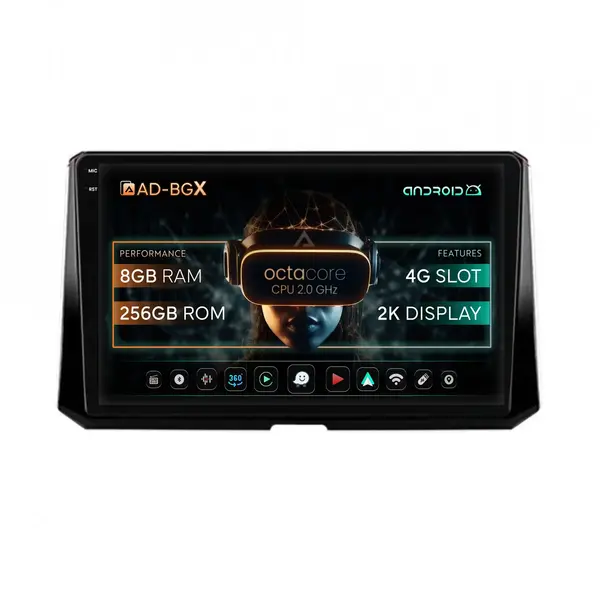 Navigatie Toyota Corolla (2019-2023), Android, X-Octacore 8GB RAM + 256GB ROM, 10.36 Inch - AD-BGX10008+AD-BGRKIT059