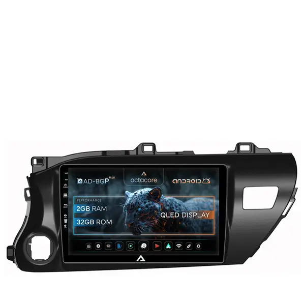 Navigatie Toyota Hilux (2015+), Android, P-Octacore 2GB RAM + 32GB ROM, 10.1 Inch - AD-BGP10002+AD-BGRKIT086