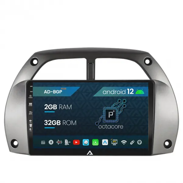 Navigatie Toyota RAV4 (2001-2006), Android 12, P-Octacore 2GB RAM + 32GB ROM, 9 Inch - AD-BGP9002+AD-BGRKIT109