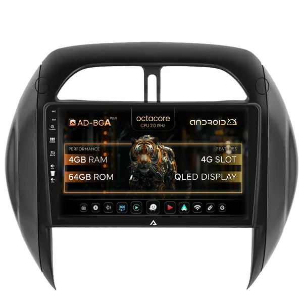 Navigatie Toyota RAV4 (2003-2005), Android, A-Octacore 4GB RAM + 64GB ROM, 9 Inch - AD-BGA9004+AD-BGRKIT109V4