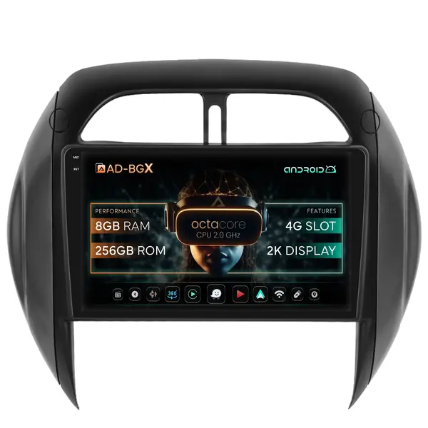 Navigatie Toyota RAV4 (2003-2005), Android, X-Octacore 8GB RAM + 256GB ROM, 9.5 Inch - AD-BGX9008+AD-BGRKIT109V4