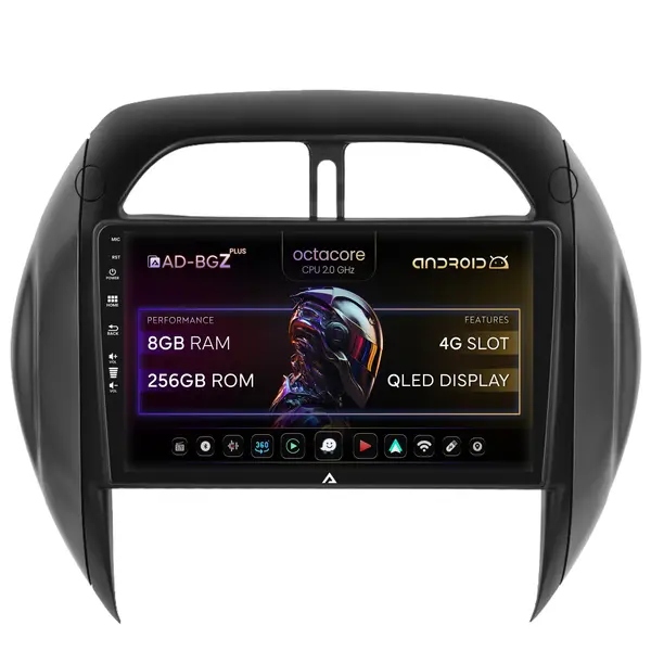 Navigatie Toyota RAV4 (2003-2005), Android, Z-Octacore 8GB RAM + 256GB ROM, 9 Inch - AD-BGZ9008+AD-BGRKIT109V4