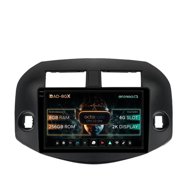Navigatie Toyota RAV4 (2005-2013), Android, X-Octacore 8GB RAM + 256GB ROM, 10.36 Inch - AD-BGX10008+AD-BGRKIT069B