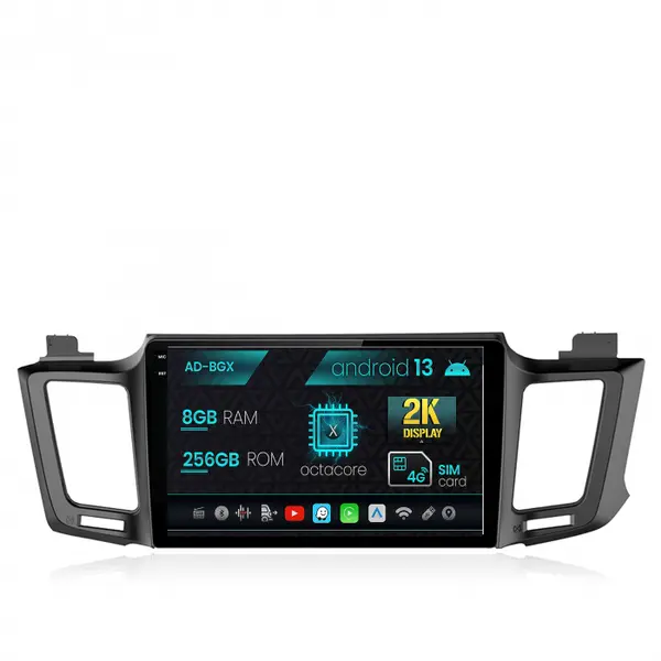 Navigatie Toyota RAV4 (2013-2018), Android 13, X-Octacore 8GB RAM + 256GB ROM, 10.36 Inch - AD-BGX10008+AD-BGRKIT060