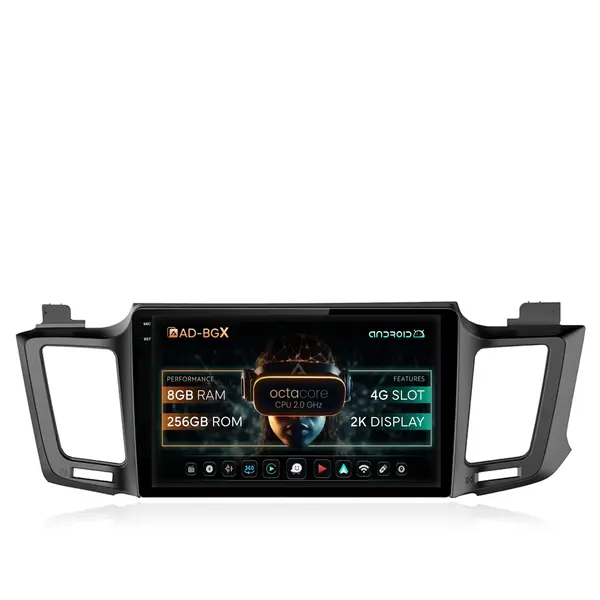 Navigatie Toyota RAV4 (2013-2018), Android, X-Octacore 8GB RAM + 256GB ROM, 10.36 Inch - AD-BGX10008+AD-BGRKIT060