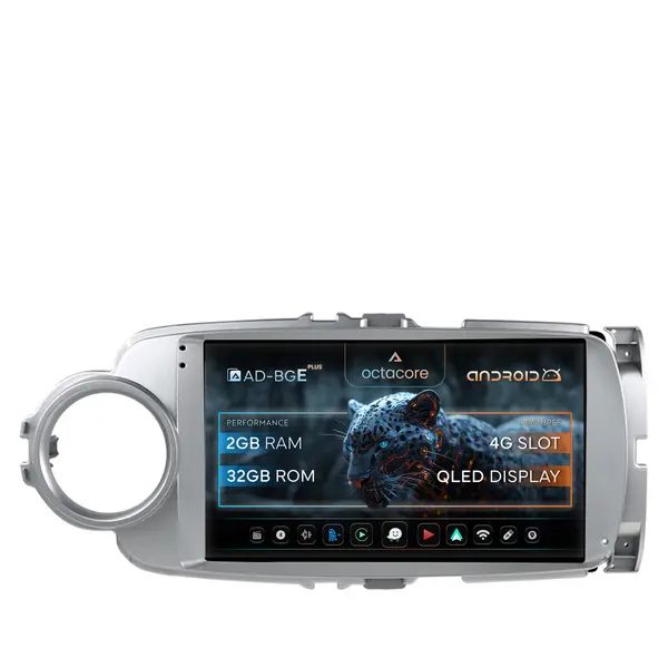 Navigatie Toyota Yaris (2010-2018), Android, E-Octacore 2GB RAM + 32GB ROM, 9 Inch - AD-BGE9002+AD-BGRKIT104