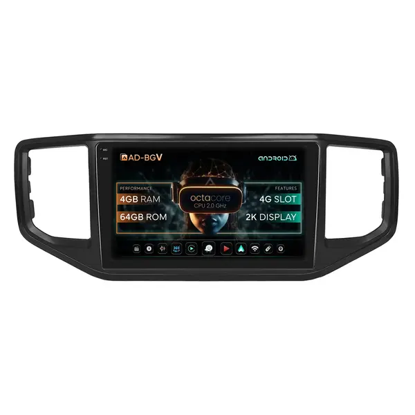 Navigatie Volkswagen Amarok (2017-2021), Android, V-Octacore 4GB RAM + 64GB ROM, 9.5 Inch - AD-BGV9004+AD-BGRKIT030