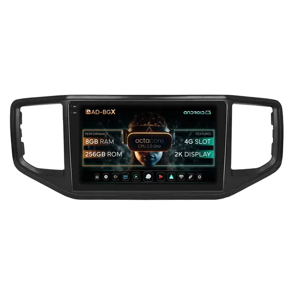 Navigatie Volkswagen Amarok (2017-2021), Android, X-Octacore 8GB RAM + 256GB ROM, 9.5 Inch - AD-BGX9008+AD-BGRKIT030