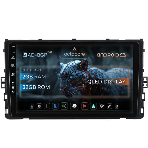 Navigatie Volkswagen Transporter Caravelle (2020+), Android, P-Octacore 2GB RAM + 32GB ROM, 9 Inch - AD-BGP9002+AD-BGRKIT041V6