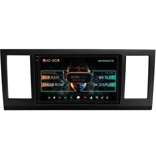 Navigatie Volkswagen Transporter Caravelle Multivan T6 (2015+), Android, X-Octacore 8GB RAM + 256GB ROM, 9.5 Inch - AD-BGX9008+AD-BGRKIT056V2