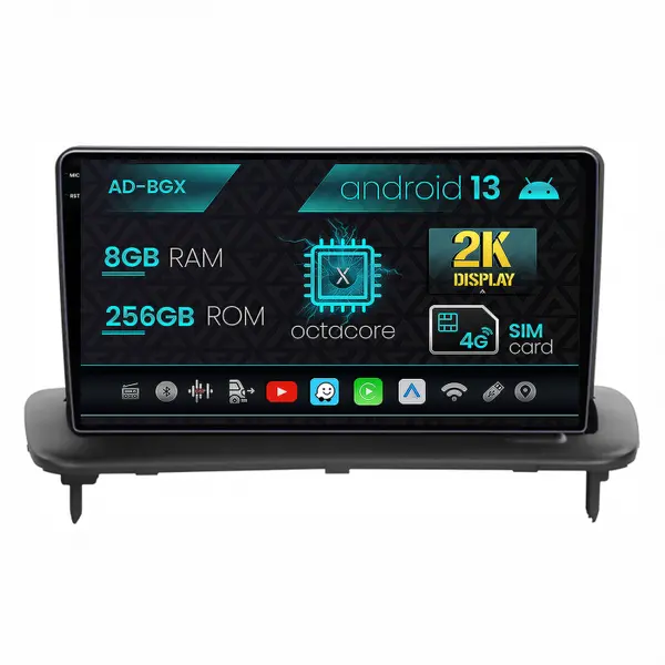 Navigatie Volvo C40 C30 S40 C70 V50 (2004-2012), Android 13, X-Octacore 8GB RAM + 256GB ROM, 9.5 Inch - AD-BGX9008+AD-BGRKIT403