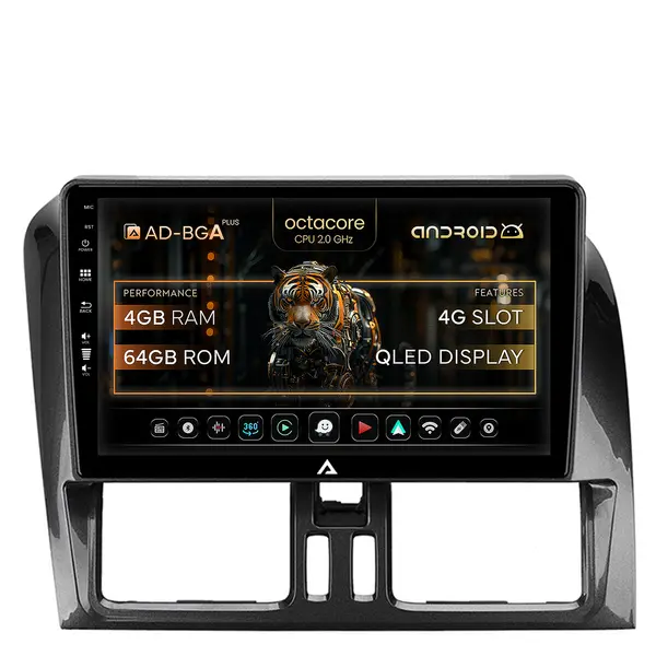 Navigatie Volvo XC60 (2008-2013), Android, A-Octacore 4GB RAM + 64GB ROM, 9 Inch - AD-BGA9004+AD-BGRKIT400-0813