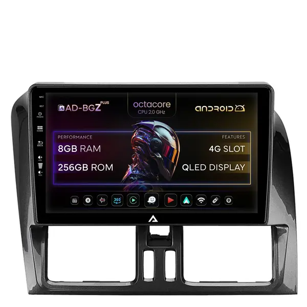 Navigatie Volvo XC60 (2008-2013), Android, Z-Octacore 8GB RAM + 256GB ROM, 9 Inch - AD-BGZ9008+AD-BGRKIT400-0813