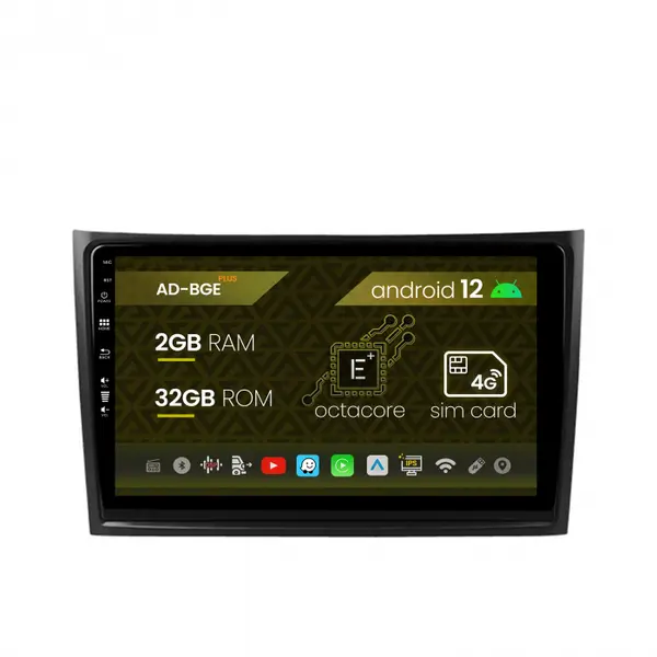 Navigatie Volvo XC90 (2002-2014), Android 12, E-Octacore 2GB RAM + 32GB ROM, 10.1 Inch - AD-BGE10002+AD-BGRKIT393
