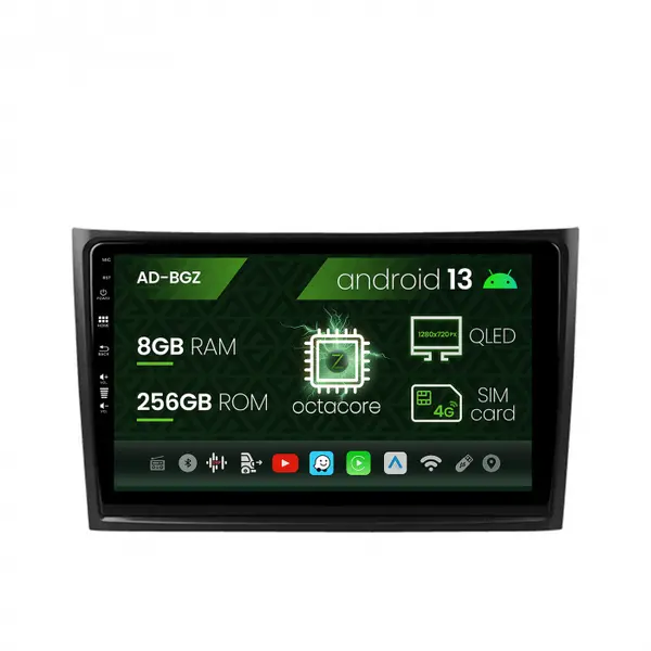 Navigatie Volvo XC90 (2002-2014), Android 13, Z-Octacore 8GB RAM + 256GB ROM, 10.1 Inch - AD-BGZ10008+AD-BGRKIT393