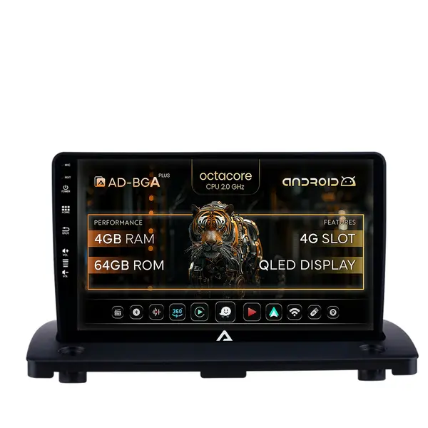 Navigatie Volvo XC90 (2002-2014), Android, A-Octacore 4GB RAM + 64GB ROM, 9 Inch - AD-BGA9004+AD-BGRKIT402