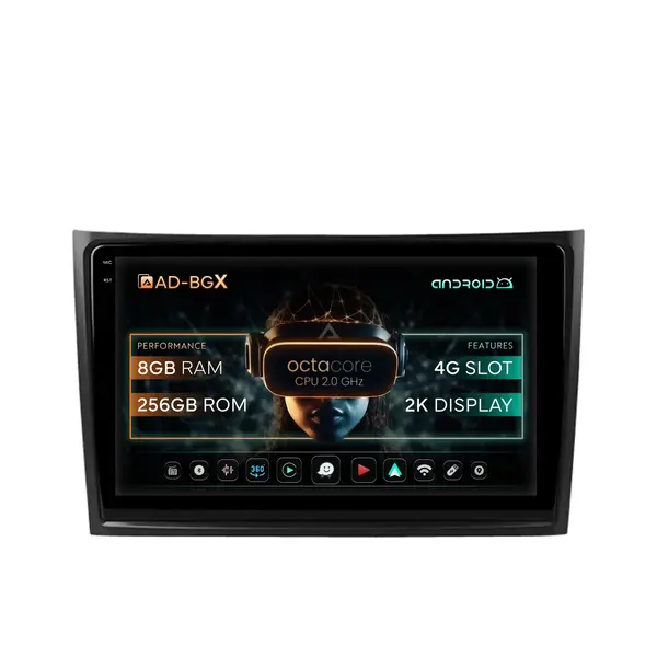 Navigatie Volvo XC90 (2002-2014), Android, X-Octacore 8GB RAM + 256GB ROM, 10.36 Inch - AD-BGX10008+AD-BGRKIT393