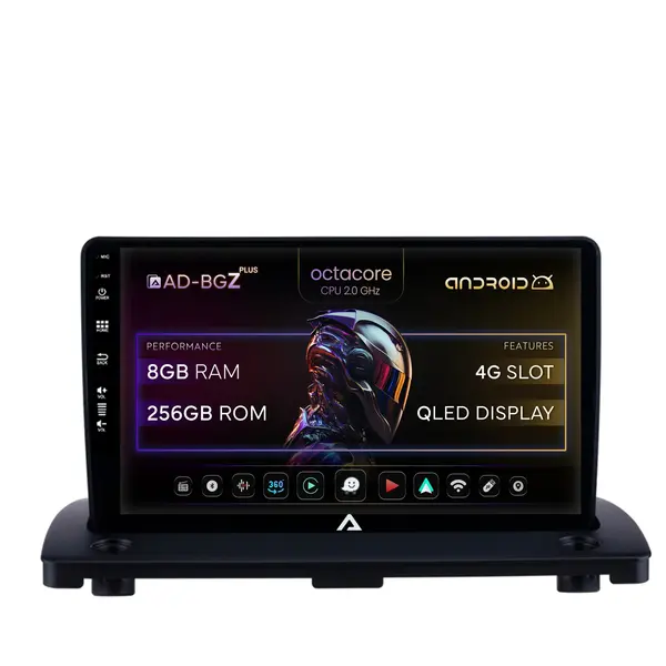 Navigatie Volvo XC90 (2002-2014), Android, Z-Octacore 8GB RAM + 256GB ROM, 9 Inch - AD-BGZ9008+AD-BGRKIT402