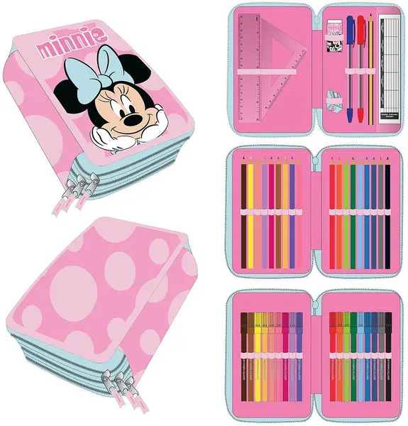 Neceser cu accesorii Cerda Minnie - 3 fermoare