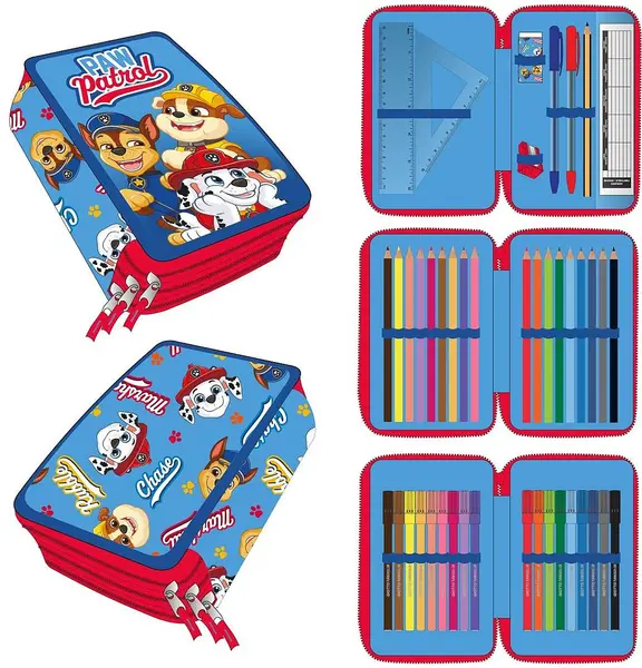 Neceser cu accesorii Cerda Paw Patrol - 3 fermoare