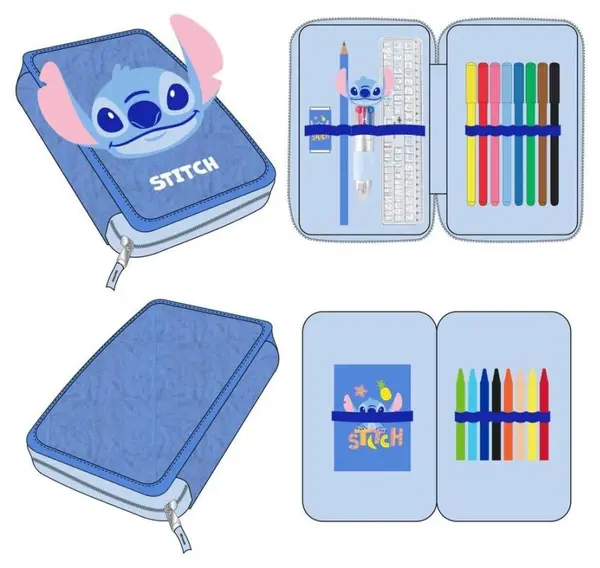 Neceser cu accesorii Cerda Stitch - 2 fermoare