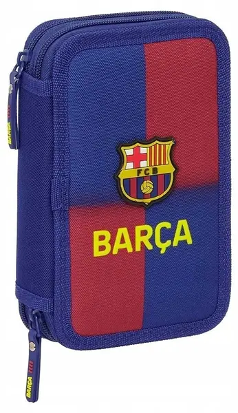 Neceser cu accesorii Safta F.C. Barcelona - 2 fermoare, 28 piese