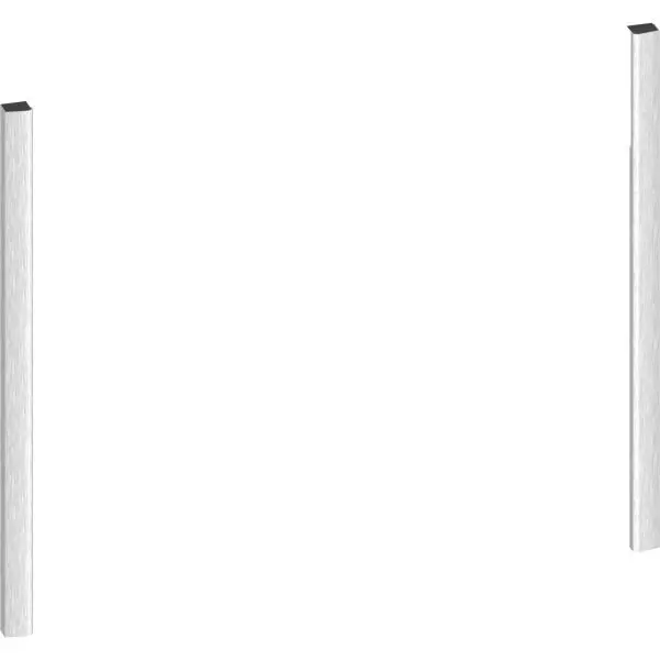 NEFF Set decorativ NEFF by ADEK Bauteile 45cm Flex Design ZC045MY0 - 17007839, Pentru N70 si N90, Metallic Silver