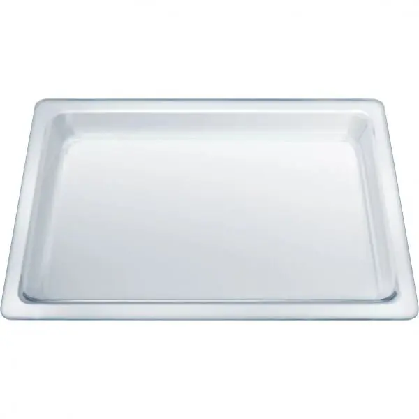 NEFF Tava din sticla NEFF Z11GU20X0 - 00468419, L45.5cm, l36.4cm, H3cm, G1.1kg, Greutate maxima admisa 13kg, Maximum 280°C