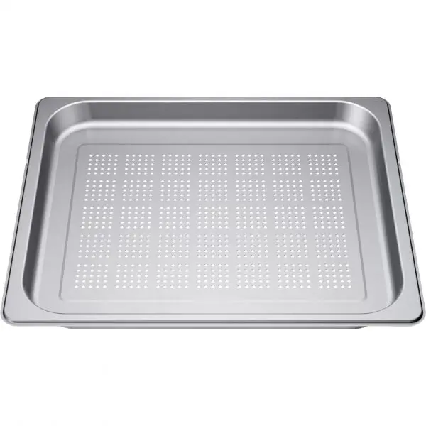 NEFF Tava extra mare perforata NEFF Z13CU11X0 - 17007066, L45.4cm, l37.5cm, H3.5cm, G0.798kg, Inox AISI 304 GN2/3