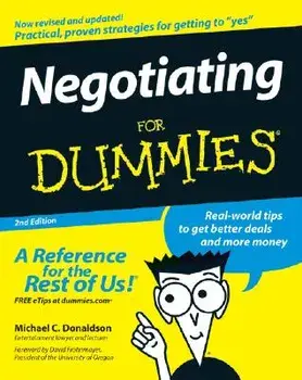 Negotiating for Dummies, Paperback/Donaldson
