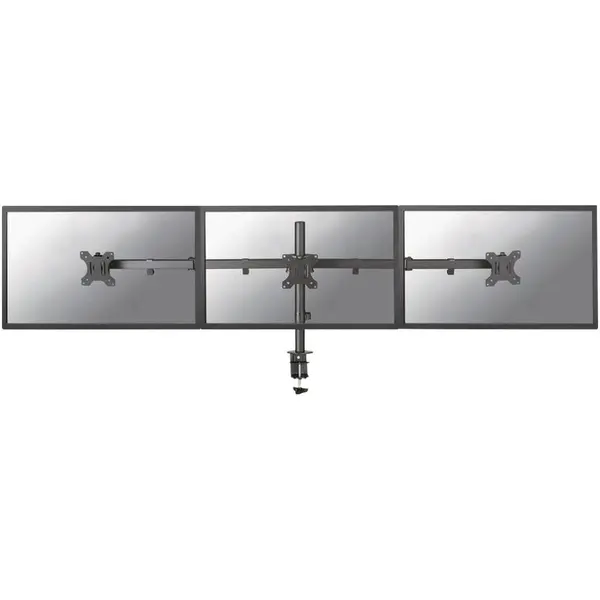 NEOMOUNTS Suport TV / Monitor Neomounts FPMA-D550D3BLACK, de birou, reglabil, pentru 3 ecrane intre 10-27 inch, Negru