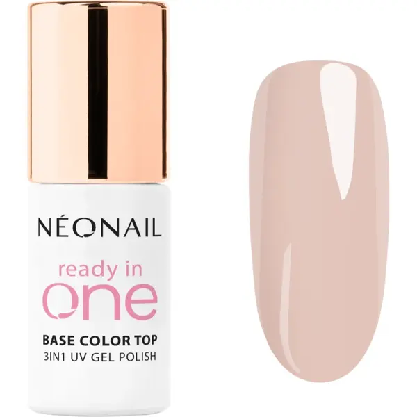 NEONAIL Ready In One 3in1 UV Gel Polish lac de unghii sub forma de gel cu pulbere de diamante culoare 04 One Soft Beige 7.2 ml